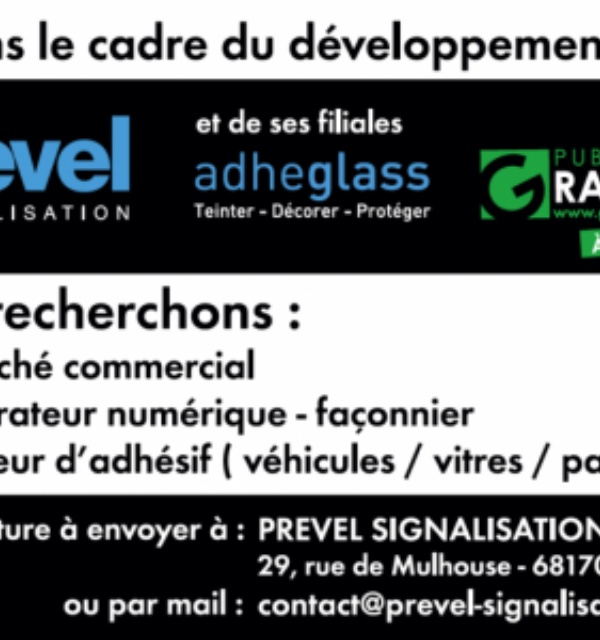 Nous recrutons !